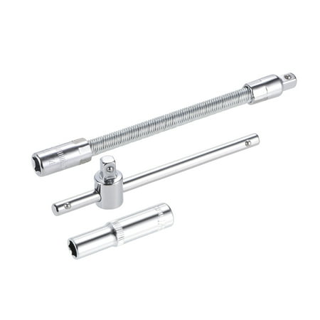 

Unique Bargains Socket Accessory Set 6-Point Deep Socket 4.5 Sliding Wrench Breaker Bar 0.28inch