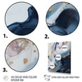 thumbnail image 3 of DESIGN ART Designart "Blue And White Enigmatic Stones Ii" Abstract Marble Canvas Prints 16 in. wide x 32 in. high, 3 of 5