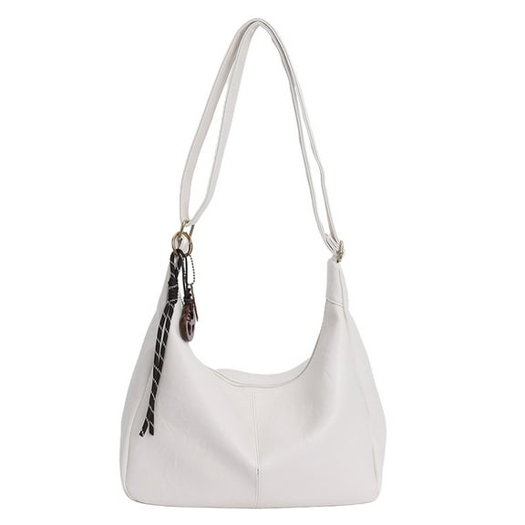 KAGSBA Crossbody Bags for Women, Solid Color Shoulder Bag For Women Girls Retro Tote Bag For Daily Use, The Best Christmas, Valentine's Day, Birthday Gifts (White)