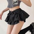 thumbnail image 2 of Minifalda con lazo dulce y linda para mujer, estilo Lolita sexy, falda corta negra estilo ballet para chicas, moda de verano, ropa urbana Y2K, 2 of 4