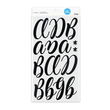 UPC: 0195158477030 | Black Hand Letter Alphabet Stickers by Recollections™