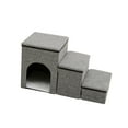 thumbnail image 1 of Collapsible Pet Stairs Pet Storage Step for Couch Loft Bed Multipurpose Portable Grey, 1 of 8