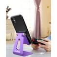 thumbnail image 3 of CreaDream Adjustable Cell Phone Stand for Desk, Aluminum Phone Stand Holder for Switch, Perfect for Office/Home-Dark Purple, 3 of 7