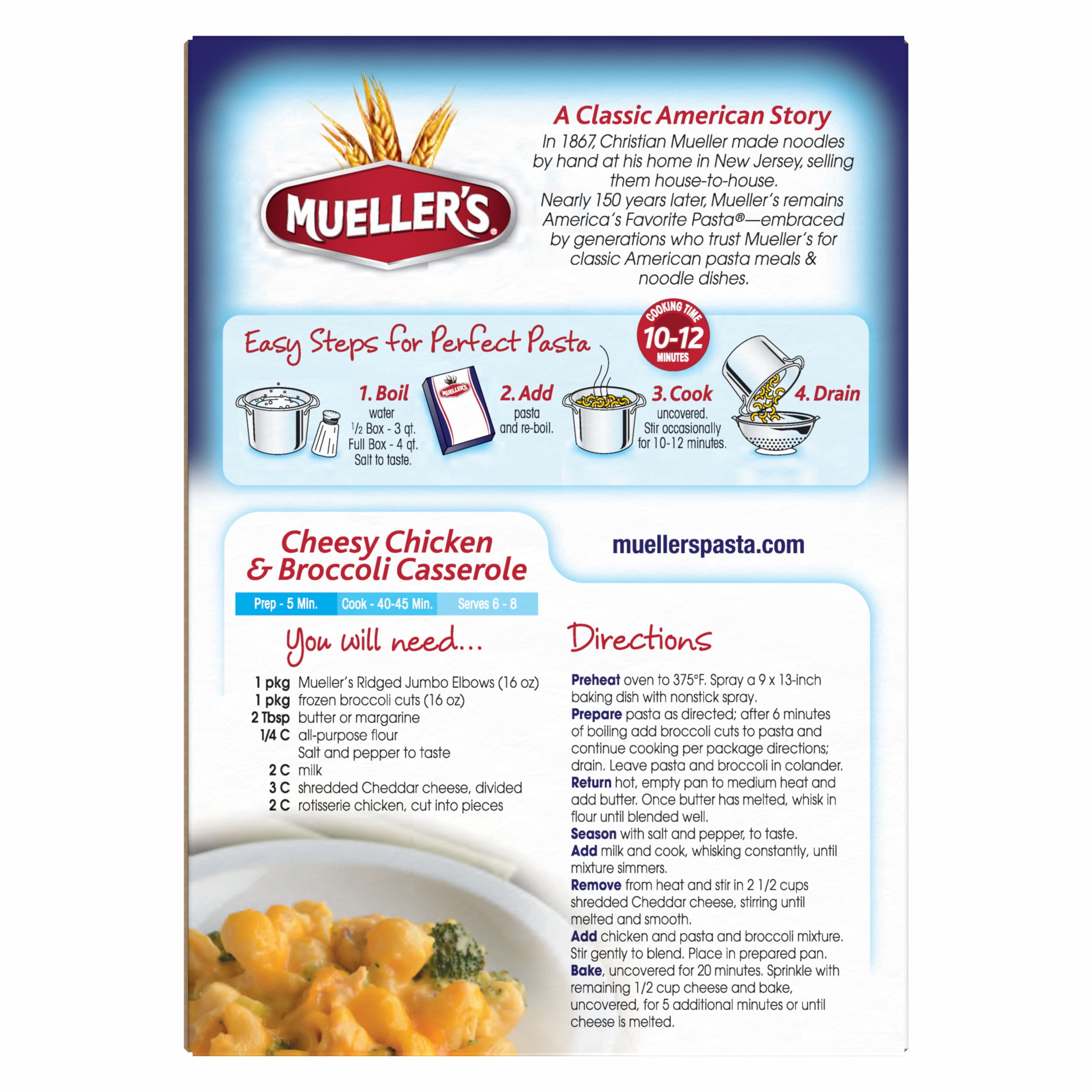 (2 pack) Mueller's Ridged Jumbo Elbows, 16 oz
