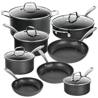 GRANITESTONE Professional 20-Piece Aluminum Hard Anodized Diamond and  Mineral Coating Nonstick Premium Cookware and Bakeware Set 7381 - The Home  Depot