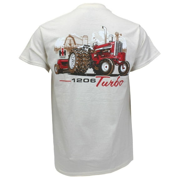 Adult IH Farmall 1206 Tractor with Duals Short Sleeve T-Shirt EXC-408