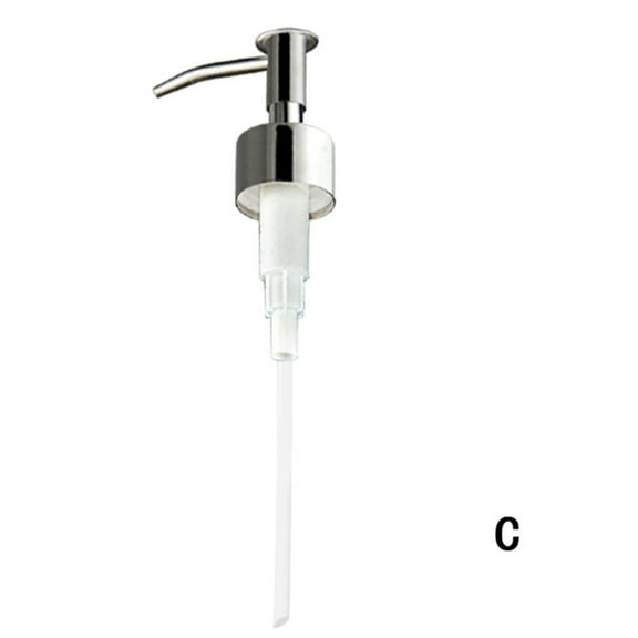 chengsi 1PC Stainless Steel Liquid Soap Dispenser Head Hand Pump Bathroom Liquid Soap Dispenser Head Nozzle Suit For 25MM Bottle Mouth