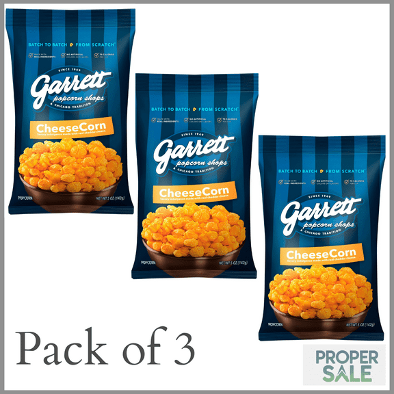 Garrett Popcorn Shops, CheeseCorn, 5 oz ( pack of 3 )