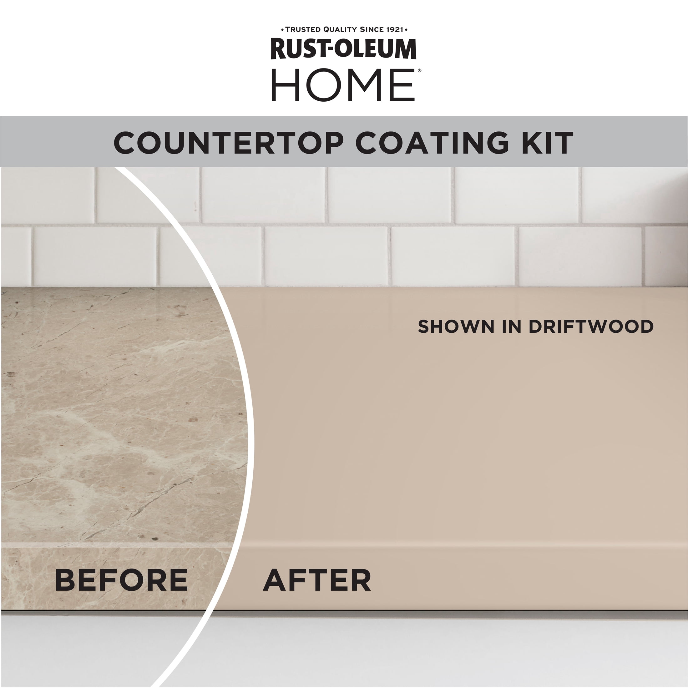Driftwood, Rust-Oleum HOME Countertop Satin Coating Kit-38496204T, Quart