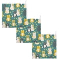 thumbnail image 7 of SKYSONIC 5 PCS Colorful Cute Cats Baby Muslin Washcloths, Autumn Leaves Face Towel Burp Cloths Ultrasoft Absorbent Cotton Bath Wipes Towels for Newborn Boys Girls, 7 of 7