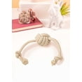 thumbnail image 2 of Ball with Ropes Dog Toy - Teething Toy for Dogs - Rope Dog Toy - Tough Dog Toy - Dog Tug Toy, 2 of 3