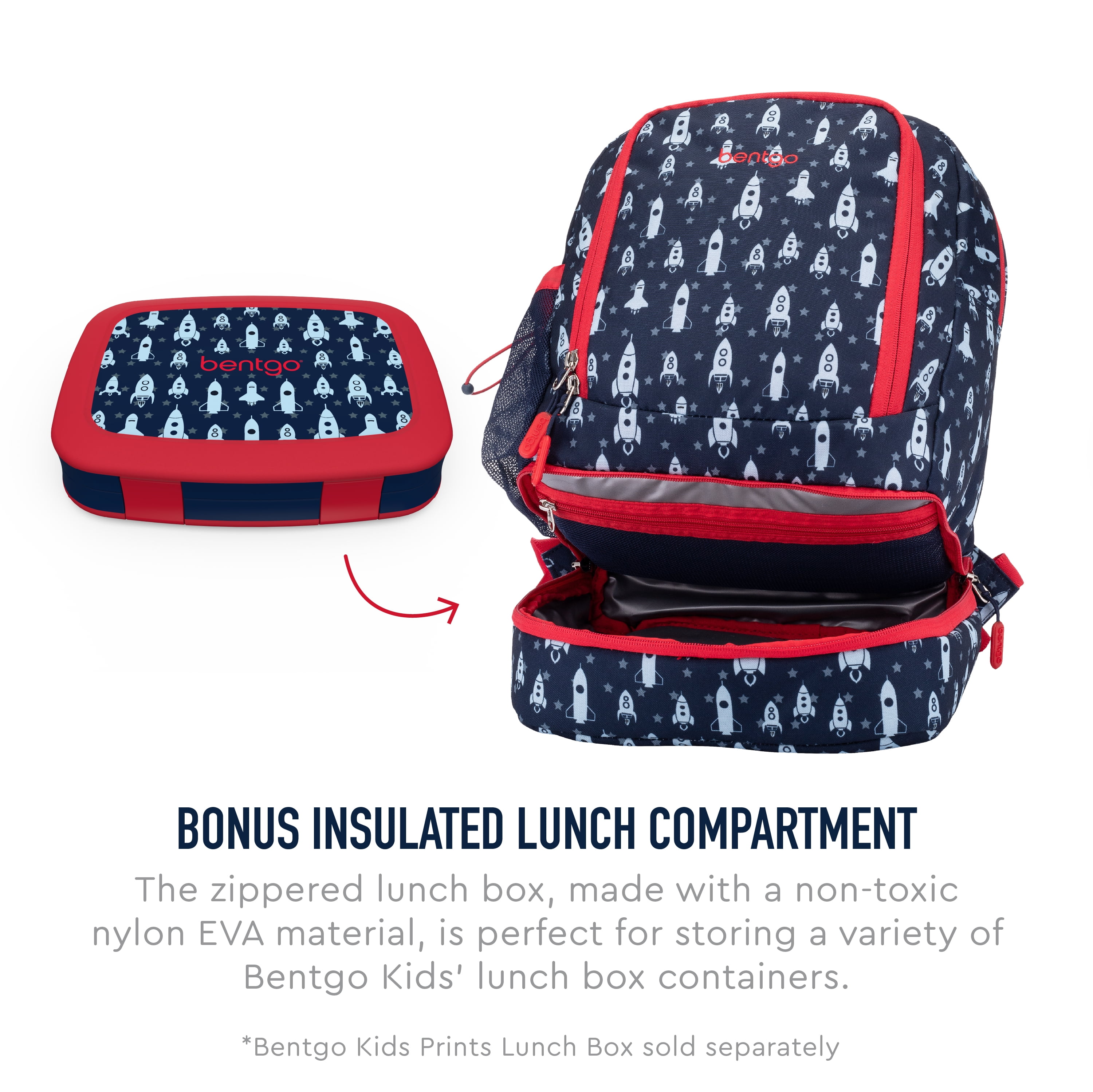 Bentgo 2-in-1 Backpack & Lunch Bag and Bentgo Kids Chill Lunch Box - Aqua