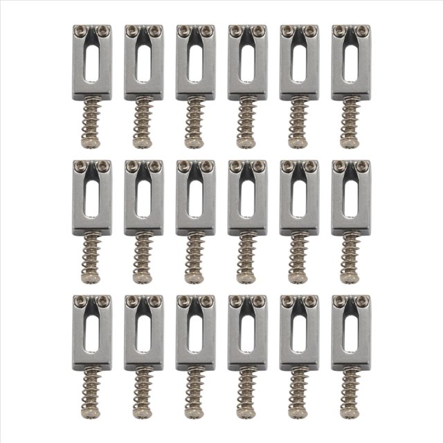 18 Piezas Juego Plano Selleta de Puente de Guitarra Electrica para Reemplazo de Guitarra Strat Tele