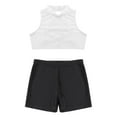 thumbnail image 3 of vastwit Girls Two Piece Swimsuit Crop Tank Tops with Bottoms Swim Set Rash Guard Tankini Swimwear Ivory&Black 12, 3 of 5