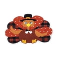 thumbnail image 2 of Zynviq Chicken Area Rugs 31.5" X 19.7" Thanksgiving Throw Rug Polyester Novelty Washable Orange Small Rug for Bedroom, 2 of 6