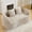 Light Khaki, variant on 67" Curved Chenille Small Loveseat Couch, 2 Seater Sofa with Sponge Spring Filled, Comfortable Loveseat for Apartment Leisure Area, Light Khaki