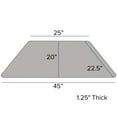 thumbnail image 2 of Flash Furniture Wren 22.5''W x 45''L Trapezoid Grey HP Laminate Activity Table - Standard Height Adjustable Legs, 2 of 5