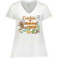thumbnail image 3 of Inktastic Cute Cookie Baking Crew Women's Plus Size V-Neck T-Shirt, 3 of 5