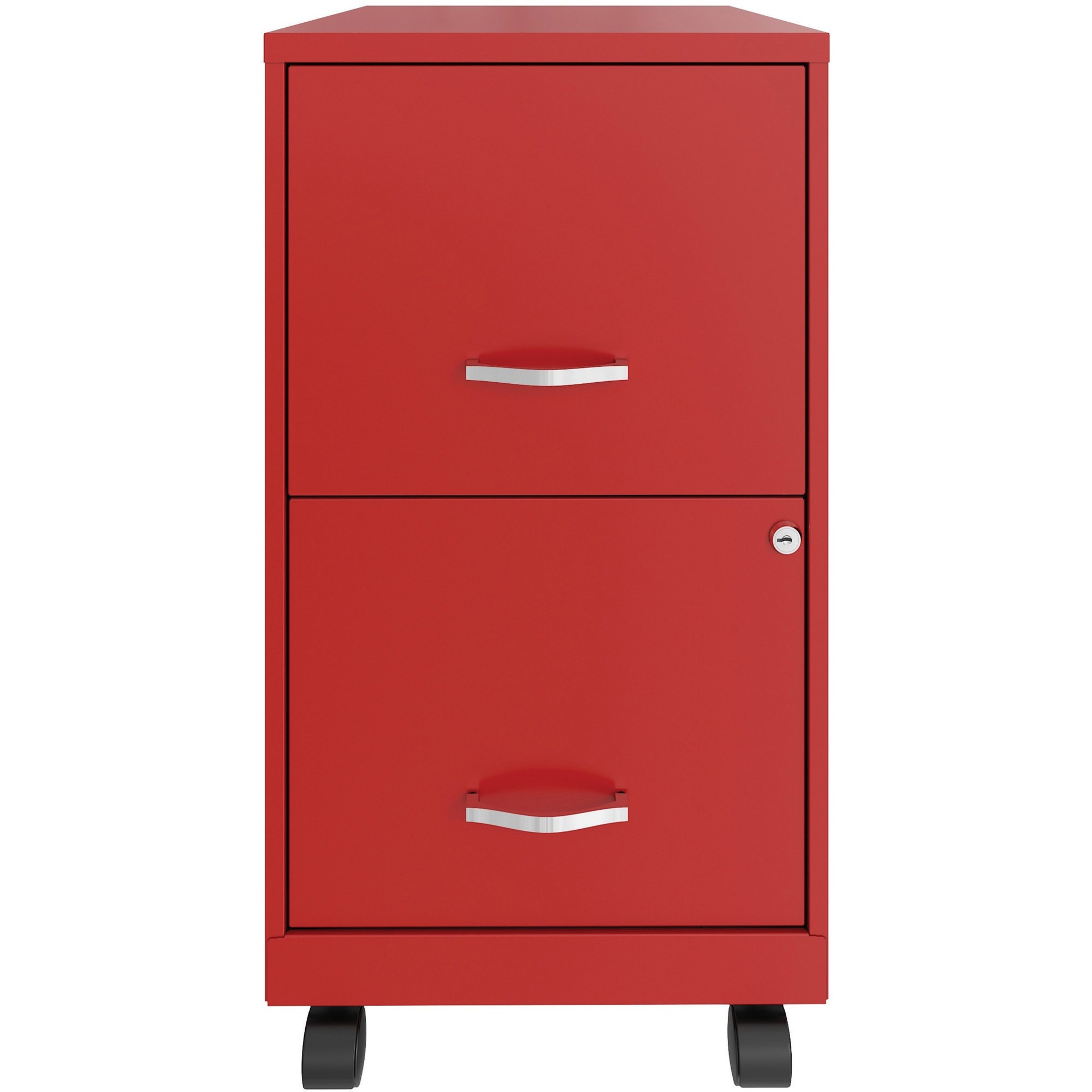 Lorell LLR00061RD 2 Drawer Soho Mobile File Cabinet&#44; Red - image 3 of 4