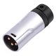 thumbnail image 3 of [GY-XLR-One male head] Carcasa metálica chapada en oro 3pin-XLR DIY XLR macho/hembra conector soldadura (cabeza macho), 3 of 7