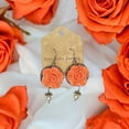 thumbnail image 6 of Rose Flower Earrings | Victorian Romantic Floral Jewelry | Assorted Colors, 6 of 11