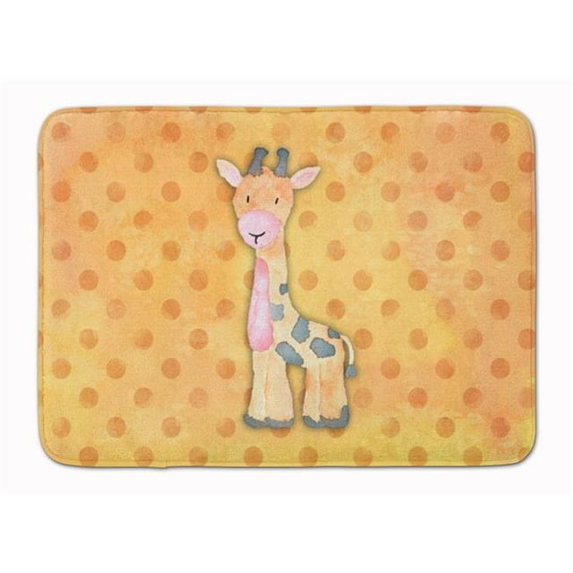 Carolines Treasures BB7373RUG Polkadot Griaffe Watercolor Machine Washable Memory Foam Mat