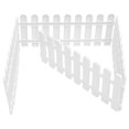 thumbnail image 4 of OULII 4Pcs White Garden Fencing White Plastic Decorative Natural Atmosphere Lawn, 4 of 7