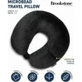 thumbnail image 2 of Brookstone Microbead Travel Neck Pillow - Lightweight U-Shaped Travel Pillow for Neck Support, 2 of 7