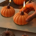 thumbnail image 5 of JoyMoreHome Fall Handmade Scented Candles, Halloween Thanksgiving Pumpkin Shaped Aromatherapy Candles, Autumn Home Tabletop Centerpiece Decoration, 5 of 6