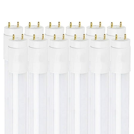 

Luxrite 36 inch T8 Tube Light 6500K Daylight 16W Direct or Bypass 1600 Lumens ETL Listed G13 Base 12-Pack