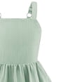 thumbnail image 4 of Odeerbi 4-15 Years Child Teen Girls Summer Strap Tiered Dress Sweet Cute Ruffle A-Line Dress for Beach Vacation Birthday, 4 of 4
