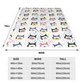 thumbnail image 3 of Cauagu Cute Dog Pattern Flannel Bed Blankets,Fleece Blanket Comfortable Air Conditioning Blanket for Sofa Bed Travel Couch & Living Room -50"x40", 3 of 8