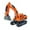 orange, variant on ToyKingdee Alloy Excavator Construction Truck Toy Tractor Toy Manual Excavator Metal Construction Equipment Models
