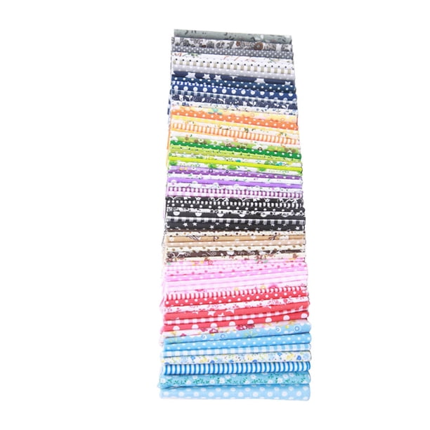 Yuarrent 56 Uds. de algodón hecho a mano manualidades DIY tela decoración del hogar tela 25x25cm Color al azar Tela de costura y artesanía Yuarrent HA5321-00B