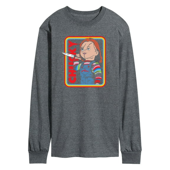 Chucky - Retro Chucky & Knife - Men's Long Sleeve T-Shirt