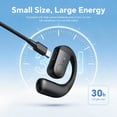 thumbnail image 5 of One Ear Piece Open Ear Bud Air Bone Conduction Earbud Earless Out of Ear Headphones Single Bluetooth Phone Earpiece Earbud Bluetooth Wireless Headsets with Microphone Earhook for Work, 5 of 7