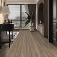 thumbnail image 2 of UMIGGEE Brown Peel and Stick Vinyl Flooring Roll 15.7-in x 118-in/12.8 Sq.Ft Thicken Self-Adhesive Vinyl Wood Grain Floor Wear-Resistant Easy DIY Install Home Decor, 2 of 10
