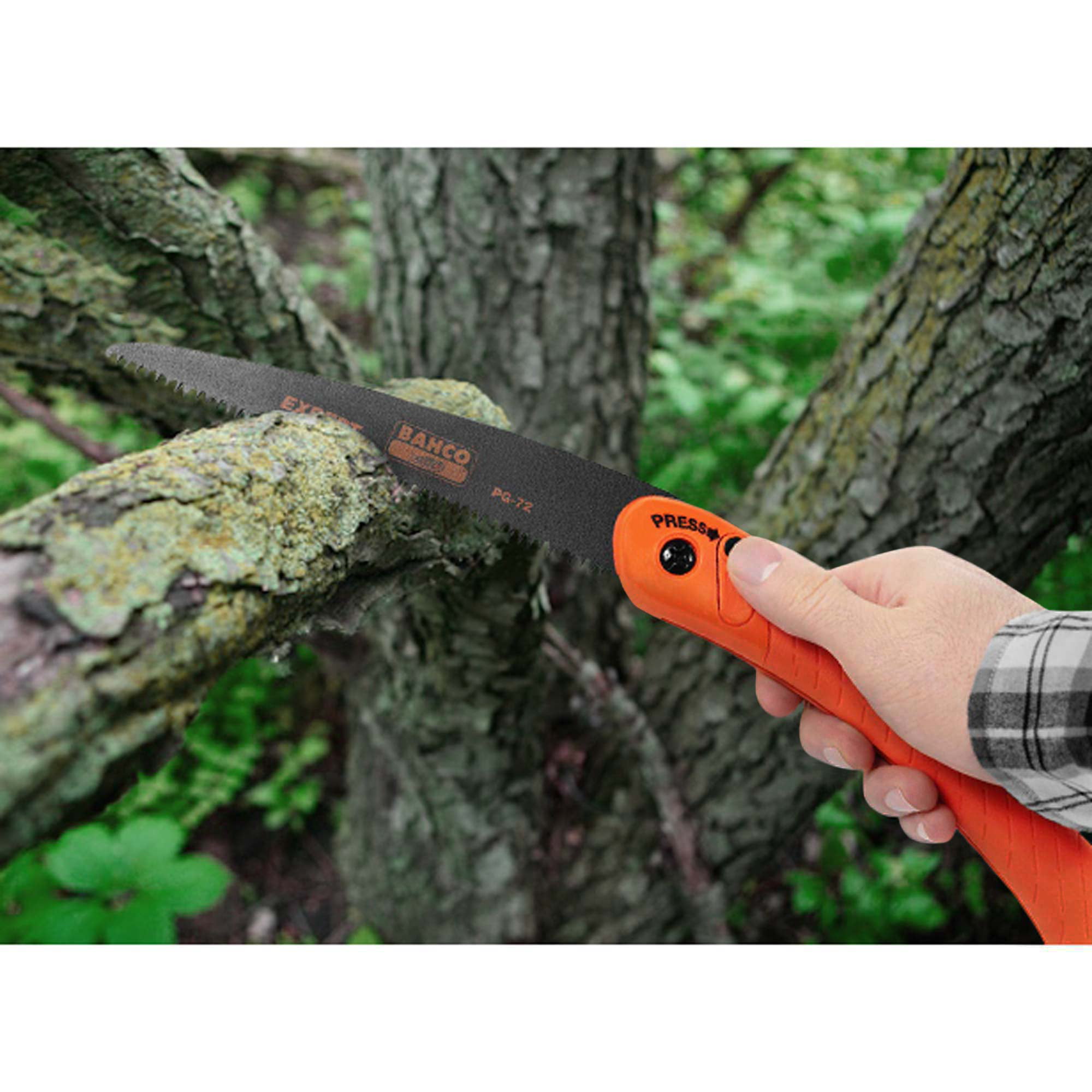 7 Teeth Per Inch Bahco PG-72 DIY Foldable Pruning Saw with Low Friction Blade 
