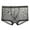Black, variant on Yesbay Mesh Boxer Briefs Seamless 3D Convex Film Low Rise Underwear Breathable See-Through Shorts Panties