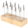 thumbnail image 4 of Table Cards Holder,10pcs Note Clamp Wooden Alligator Clip Holder Note Clip Rugged and Tough, 4 of 14