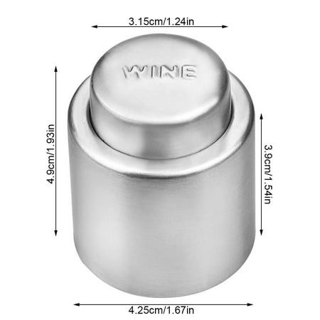 

Stainless Steel Wine Bottle Stopper Vacuum Red Wine Cap Sealer Fresh Keeper Bar Tool Bottle Cover Kitchen Accessories 1pc