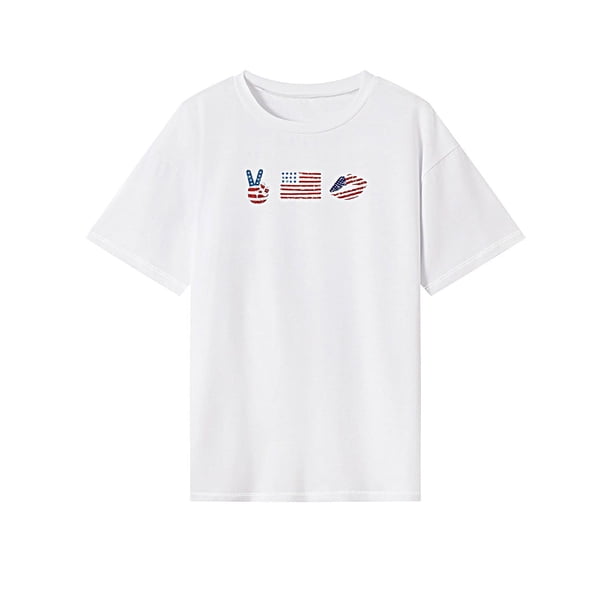 Camiseta de verano con cuello redondo para mujer, para deportes, viajes en la calle, vacaciones, uso diario