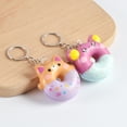 thumbnail image 4 of rygai Key Holder Slow Rebound Cartoon Fadeless Multifunctional Vivid Decompression Vent Toy Portable Animal Donut Squeeze Toy Keychain Backpack Supplies,Random Color, 4 of 8