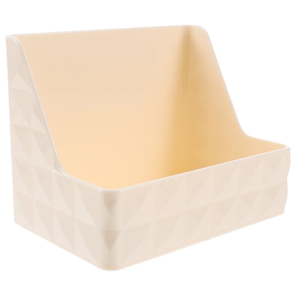 White PET Storage Organizer Box for Cosmetics Jewelry and Bathroom Large Capacity Multi Functional