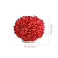 thumbnail image 3 of Lámpara de Mesa Rosa - Lámpara de Noche Romántica de Metal con Flor de Rosa para Decoración de Dormitorio, Decoración de Bodas, Luz Suave y Cálida, 10.24 Pulgadas, Rojo Rosa Beige, Paquete de 1, 3 of 6