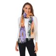 thumbnail image 2 of FORMRS Womens Scarf Winter Soft Long Big Warm Shawls Wrap Tassel Scarves, Bright Flowers, 2 of 9