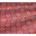 thumbnail image 4 of oneOone Cotton Jersey Red Fabric Batik Quilting Supplies Print Sewing Fabric By The Yard 58 Inch Wide, 4 of 4