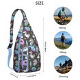 thumbnail image 3 of Waterproof Hiking Backpack Sling Bag for Women – Lightweight Crossbody Bag with Adjustable Strap, Multipurpose Chest Bag for Travel & Outdoor Adventures – Cute Unicorn & Rainbow Print, 3 of 4