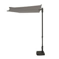 thumbnail image 6 of SimplyShade 9' Outdoor Patio Half Octagon Umbrella, Stone Gray, 6 of 9