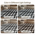 thumbnail image 7 of ODIKA 3'x5' Washable Throw Rug Stain Resistant, Low Profile, Non-Slip Checkered Farmhouse Welcome Doormat Layering Layered Plaid Under Refined for Entryway, Kitchen, Mudroom, 7 of 7